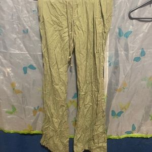 Green dressy casual pants